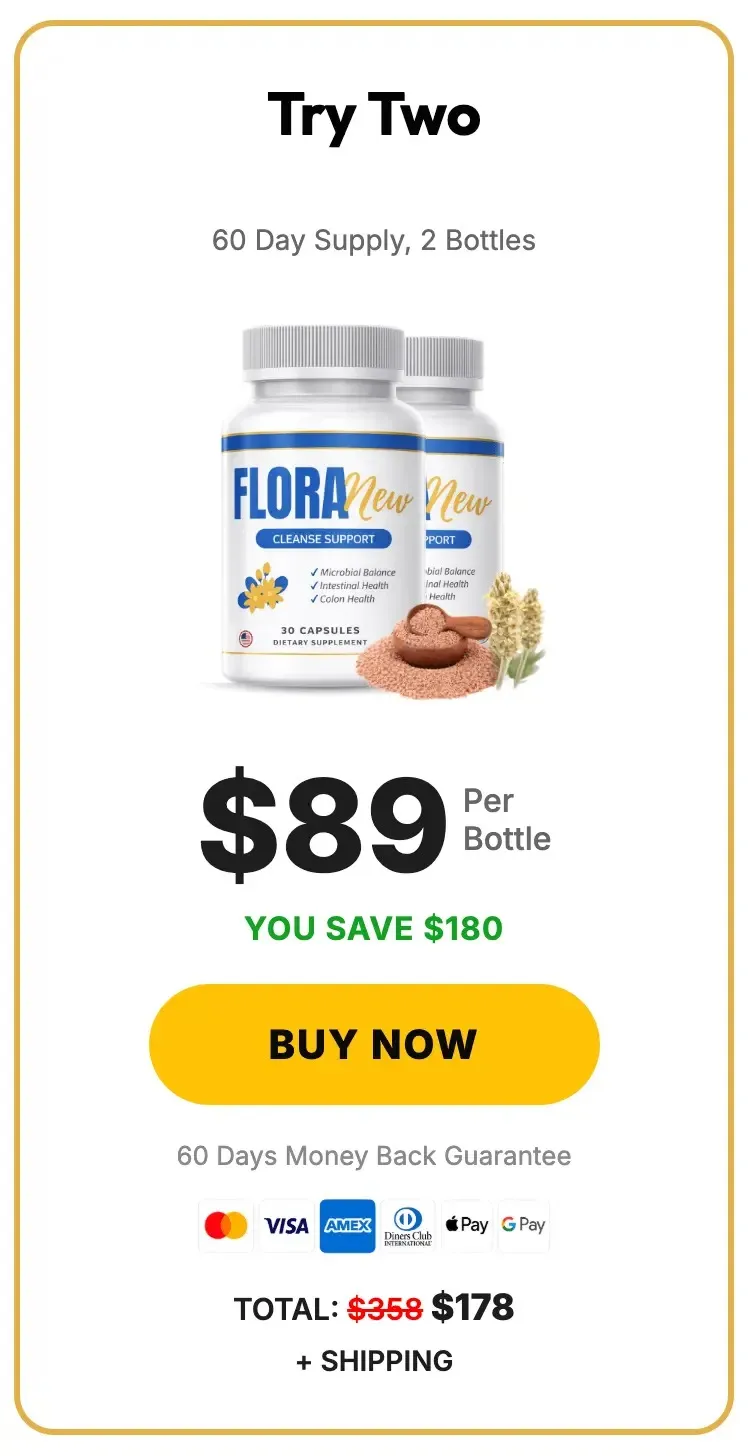 FloraNew 2 bottle package for 60-daysupply
